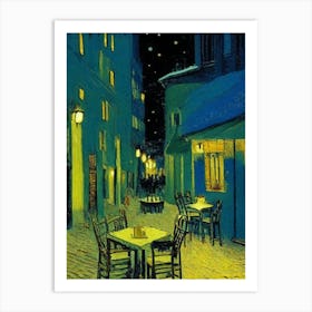 Night On The Terrace Art Print