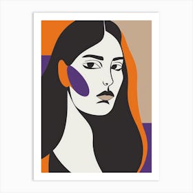 Abstract Portrait Of A Woman 64 Art Print