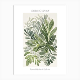 Green Botanica Collection 2 Art Print