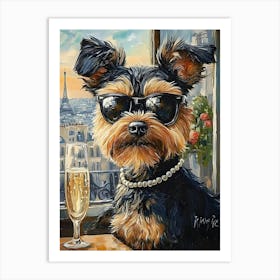 Airedale Whimsy 22 Art Print