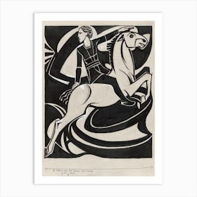 Man On Horseback (1878–1938), Richard Roland Holst Art Print