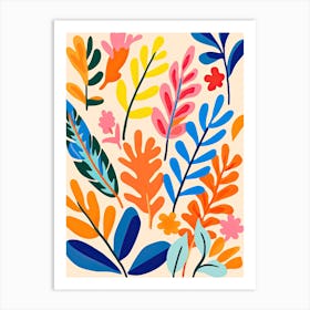 Blooms Of Brilliance; Matisse Inspired Flower Market Reverie Art Print