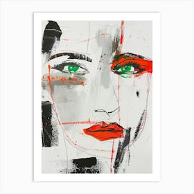 Face Of A Woman 4 Art Print