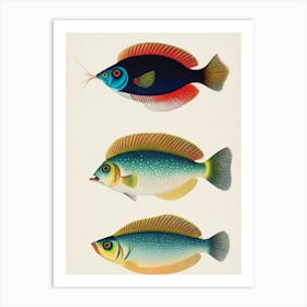 Quillfish Vintage Poster Art Print