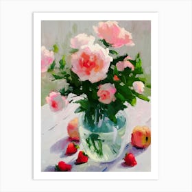 Roses In A Vase 14 Art Print