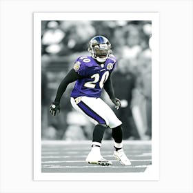 Ed Reed Of The Baltimore Ravens Art Print