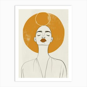 Afro Head 3 Art Print