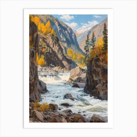 Rocky Mountain River Art Print