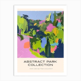 Abstract Park Collection Poster Parc Des Buttes Chaumont Paris 6 Art Print