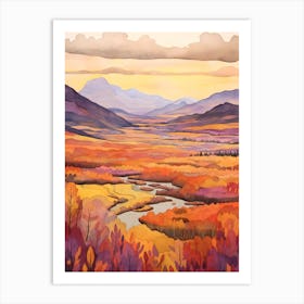 Autumn National Park Painting Abisko National Park Sweden 3 Art Print