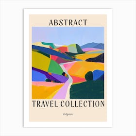 Abstract Travel Collection Poster Bulgaria 1 Art Print