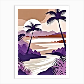 Tropical Landscape Art Print