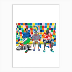 People Waiting For The The Tube At London Underground Station Art Print