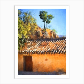 Farm Building Andalusia Spain Art Print