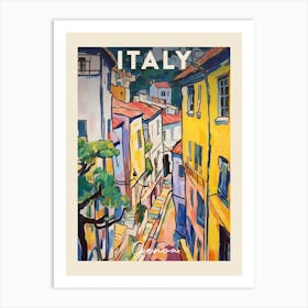 Genoa Italy 2 Fauvist Painting  Travel Poster Art Print