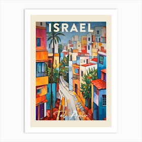 Tel Aviv Israel 1 Fauvist Painting Travel Poster Art Print