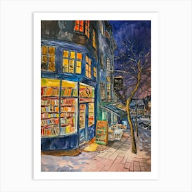 Bergen Book Nook Bookshop 3 Art Print