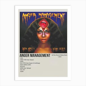 Anger Management By Rico Nasty & Kenny Beats 2019 Poster Art Print