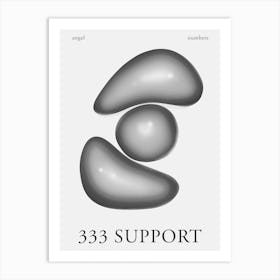 Angel Numbers Support 333 Art Print