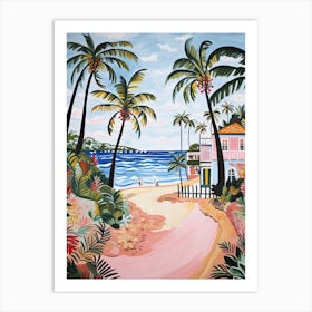 Palm Beach, Australia, Matisse And Rousseau Style 3 Art Print