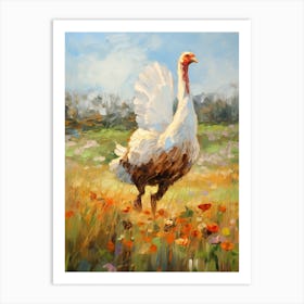 Bird Painting Turkey 3 Art Print