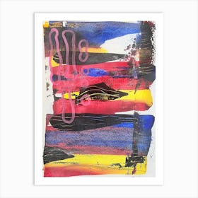 Acrylic abstract 1 Art Print