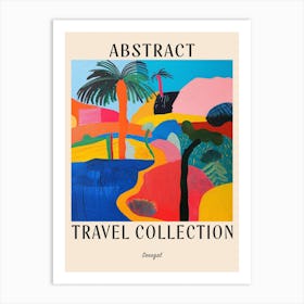 Abstract Travel Collection Poster Senegal 2 Art Print