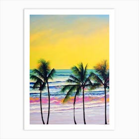 Delray Beach, Florida Bright Abstract Art Print