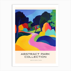 Abstract Park Collection Poster Ibirapuera Park Bogota Colombia 4 Art Print