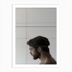 Man Wearing Headband Art Print