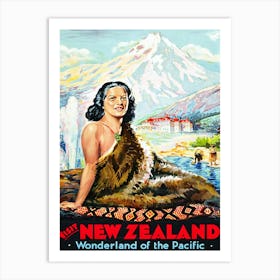 New Zealand, Wonderland Of The Pacific Art Print