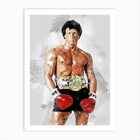 Sylvester Stallone Rocky Balboa Art Print