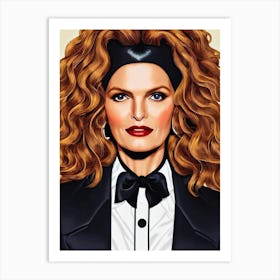 Rene Russo Illustration Movies Art Print