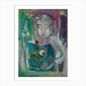 Wall Art, Madonna Of The Lilies Art Print