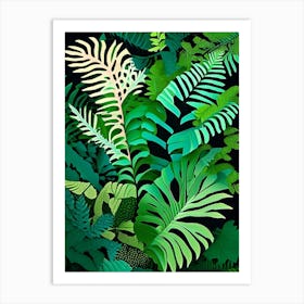 Polypodium Fern Vibrant Art Print