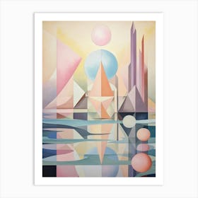Water Geometric Abstract 14 Art Print