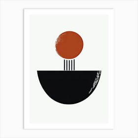 Shanghai Symmetry Minimalist Bauhaus Art Print