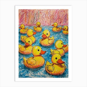 Rubber Ducks Art Print