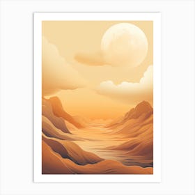 Desert Landscape 4 Art Print