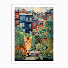 Cat In The City Art Print