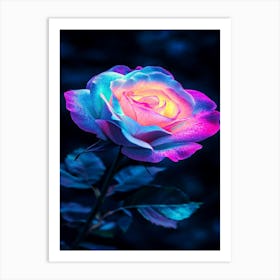 Rainbow Rose 2 Art Print