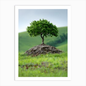 Lone Tree On A Hill Art Print