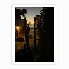 Tijuana Beach At Dusk Art Print