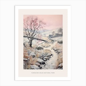 Dreamy Winter National Park Poster  Yorkshire Dales National Park England 3 Art Print