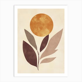 Sun And Leaves 7 Art Print