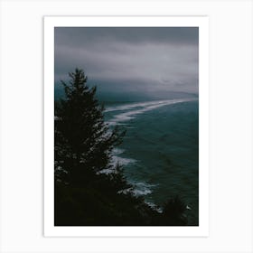 Dark Moody Coast Art Print