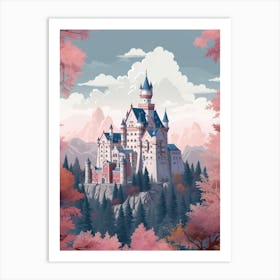 The Neuschwanstein Castle Bavaria 2 Art Print