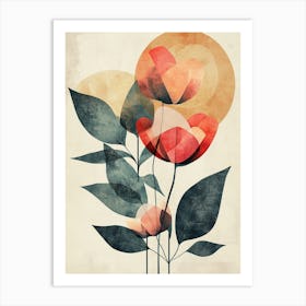 Abstract Flower Painting 2 Art Print