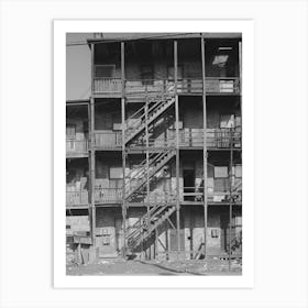 Back Of Apartment House Rented To African Americans, Southside Of Chicago, Illinois By Russell Lee Art Print