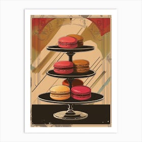 Art Deco Inspired Macaron 1 Art Print
